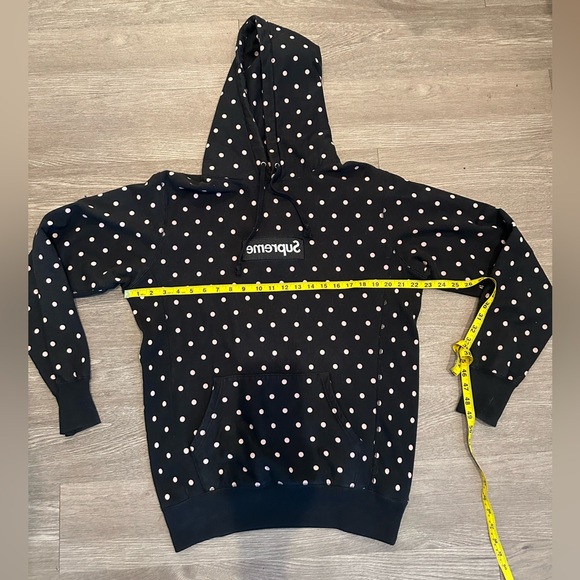 Supreme x Comme Des Garçons Polka Dot Box Logo Hoodie - Picture 3 of 5